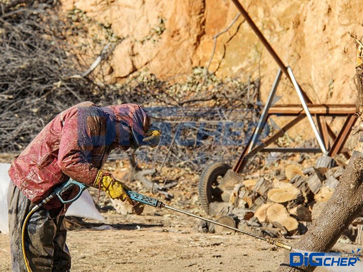 高壓水根雕去皮