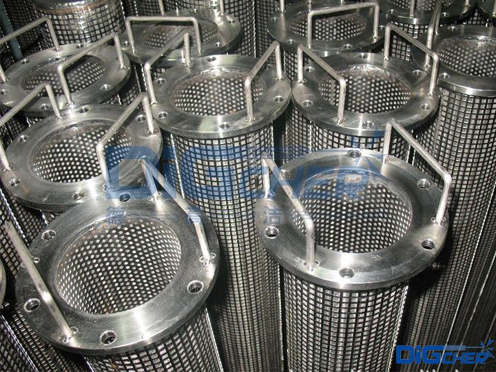 清洗后的聚酯熔體過(guò)濾芯