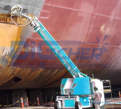 超高壓水射流飛機表面除漆裝備